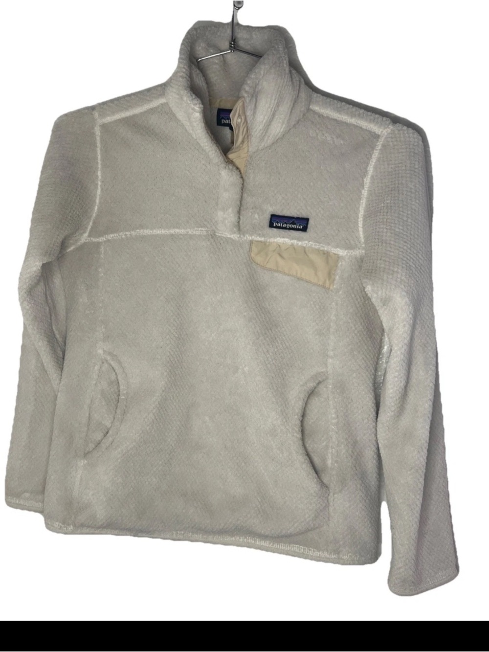 Patagonia Cream Lightweight Synchilla Quarter-Zip Pullover Xs
